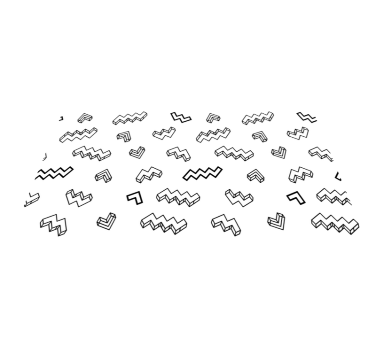 Drąsūs kampuoti raštai vinilinis kilimėlis - „Tenstickers“