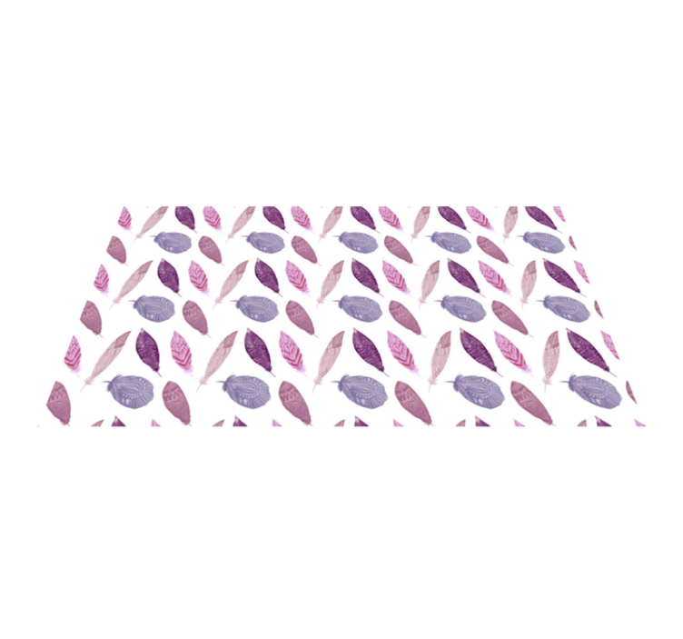 Akvarelė purpurinės plunksnos gyvūnų kilimas - „Tenstickers“