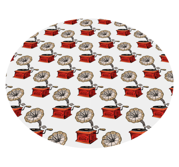 Tekstūrinis vinilinis kilimas retro muzikos dėžutės - „Tenstickers“