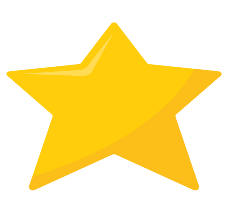 Ryškios žvaigždės formos paaugliams vinilo kilimėlis - „Tenstickers“