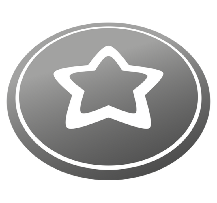 Žvaigždžių vinilinis kilimėlis stilingu pilku raštu - „Tenstickers“