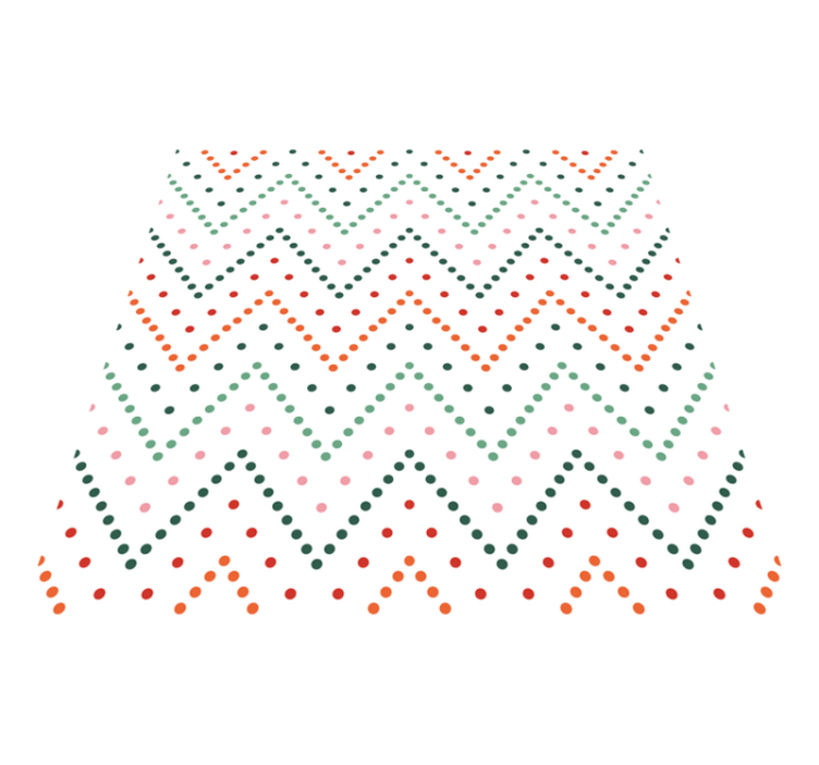 Spalvingas ševrono raštas vinilinis kilimėlis - „Tenstickers“