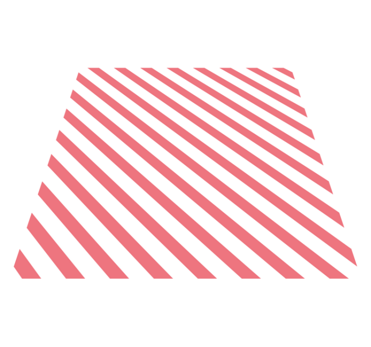 Rožinis ir baltas raštas dryžuotas vinilo kilimas - „Tenstickers“