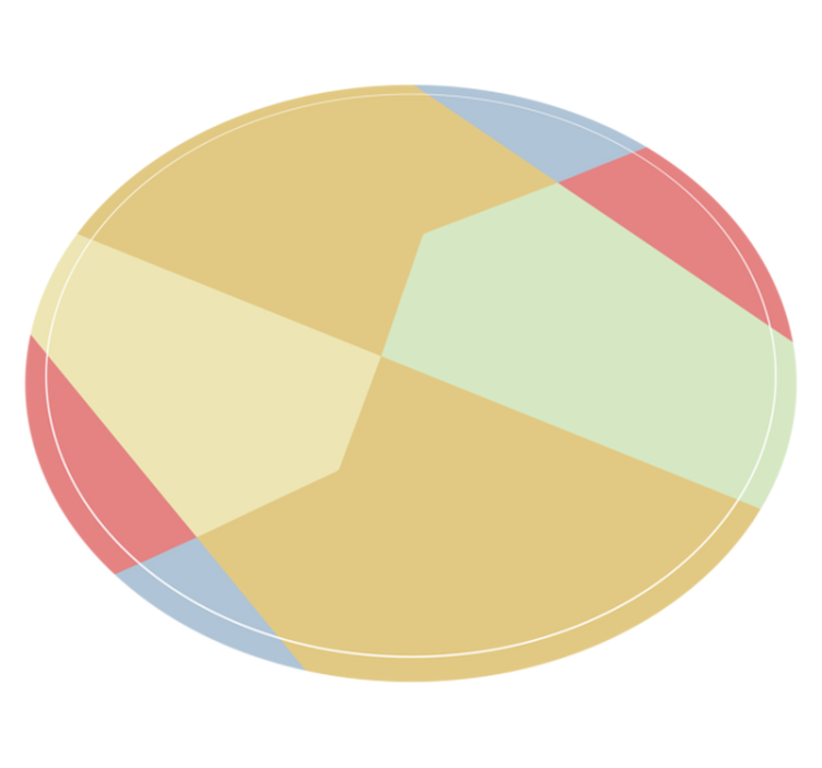 Geometriniai kilimas kampiniai spalvų blokai - „Tenstickers“