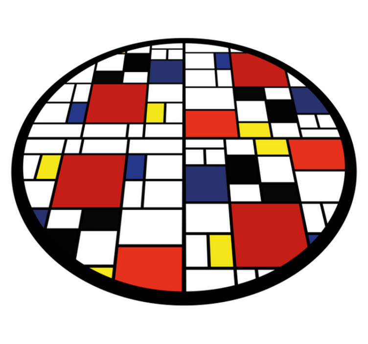 Modernus vinilinis kilimas spalvų blokų išdėstymas - „Tenstickers“