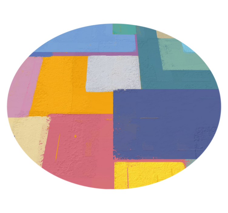 Geometriniai kilimas gyvybingi geometriniai figūros - „Tenstickers“