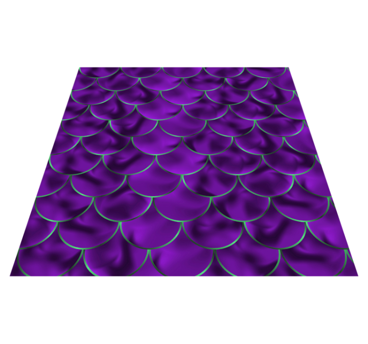 Gyvūnų spaudos vinilo kilimėlis undinės žvynų raštu - „Tenstickers“