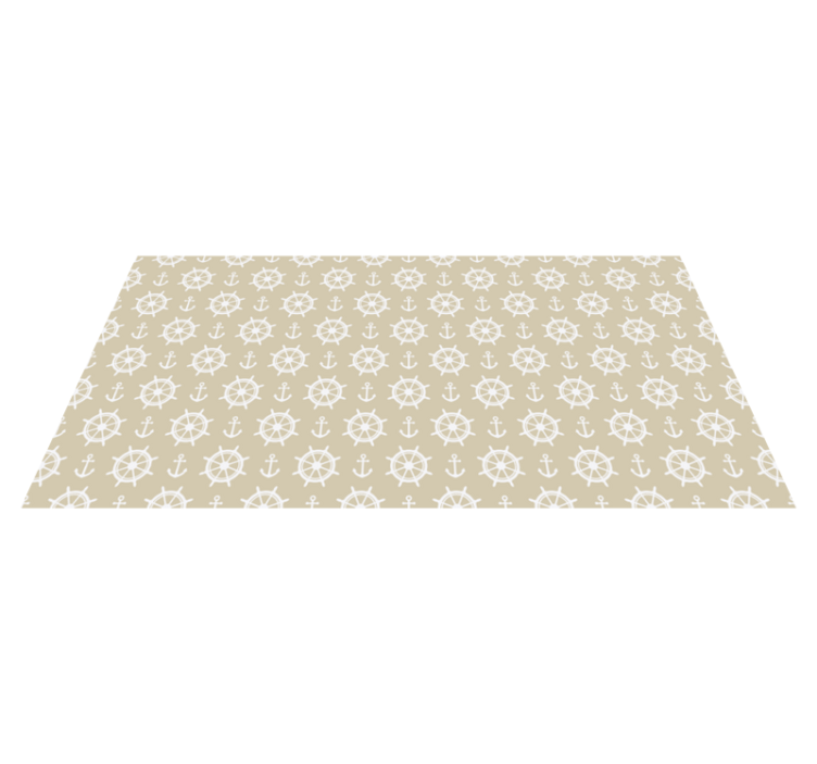 Jūrinio kompaso motyvas vinilinis kilimas svetainei - „Tenstickers“