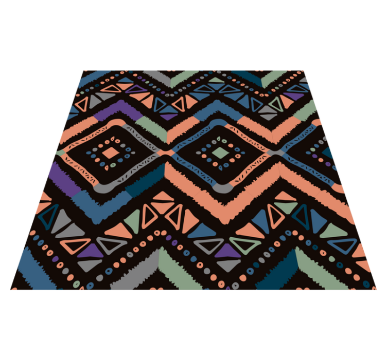Geometrinių spalvų sekcijos skandinaviski kilimai - „Tenstickers“