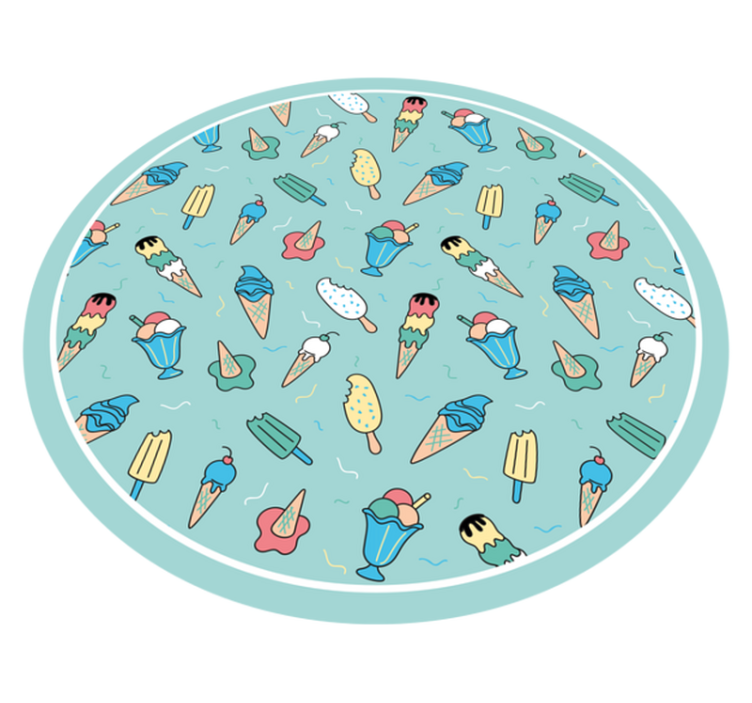 šaldytas skanėstas džiaugsmas vinilinis kilimėlis - „Tenstickers“