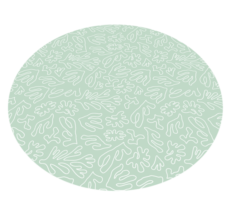 žalia mintis jūros dumblių apskritas kilimas - „Tenstickers“