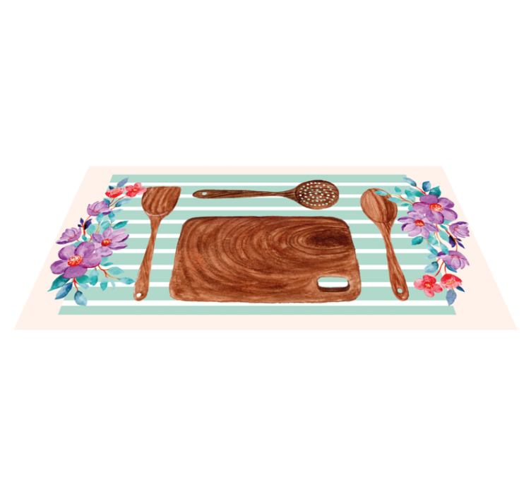 Mediniai indai su gėlėmis akmens kilimasplytelės - „Tenstickers“