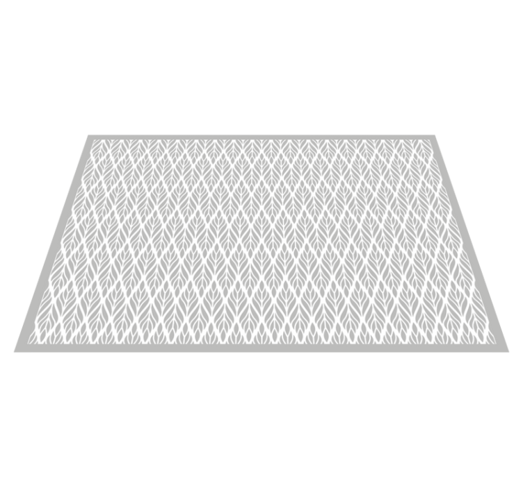 Pilkų lapų raštas modernus vinilinis kilimas - „Tenstickers“