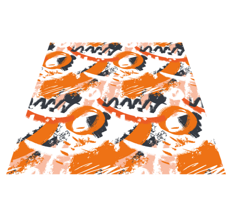 Abstrakčių formų sprogimas modernus vinilinis kilimas - „Tenstickers“