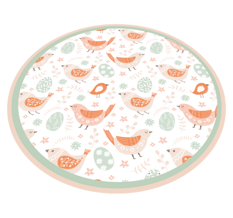 žavūs paukščių motyvai gamtos vinilinis kilimas - „Tenstickers“