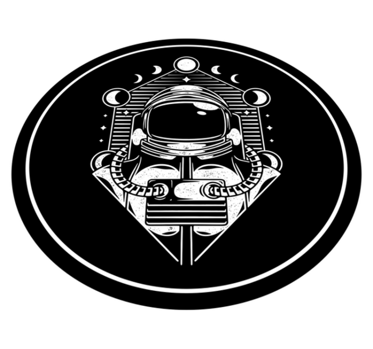 Astronauto grafika paaugliams vinilo kilimėlis - „Tenstickers“