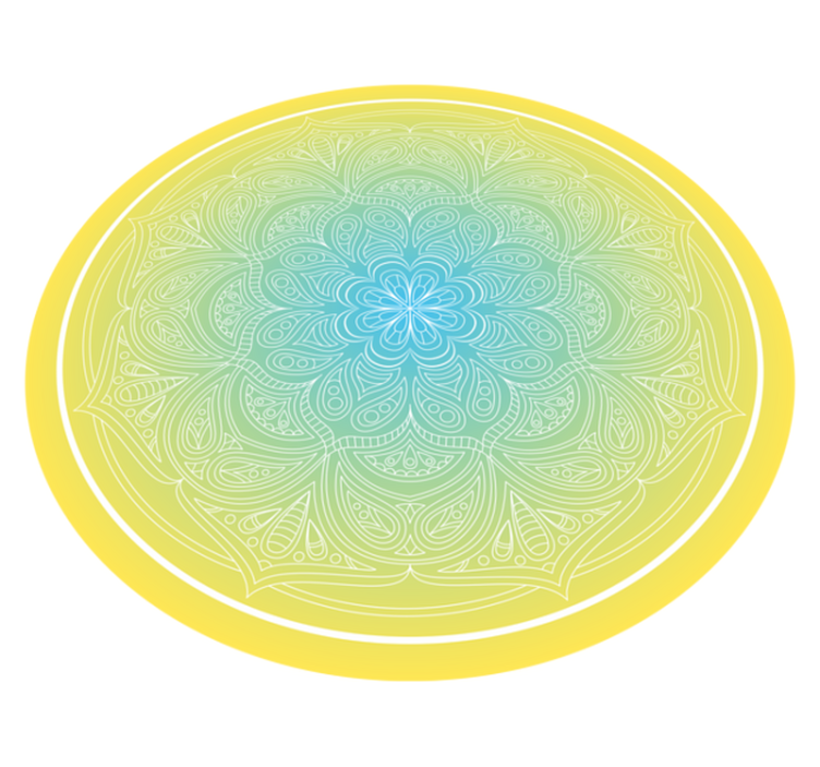 Sudėtingas gėlių raštas mandala kilimėlis - „Tenstickers“