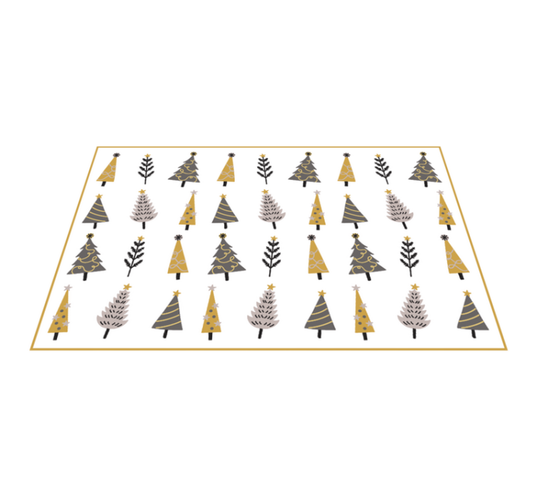 Kalėdų eglutės rašto kalėdinis vinilo kilimas - „Tenstickers“