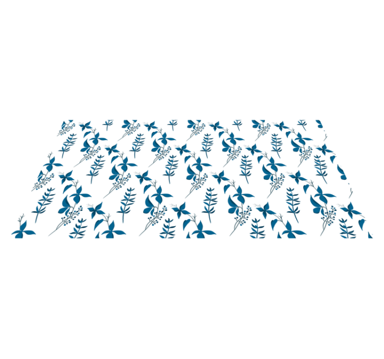 Gėlių rašto kilimėlis botanikos motyvas - „Tenstickers“