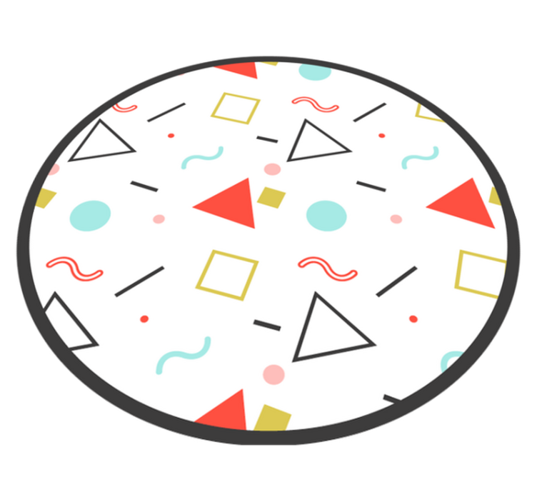 Geometrinių spalvingų formų geometriniai kilimas - „Tenstickers“