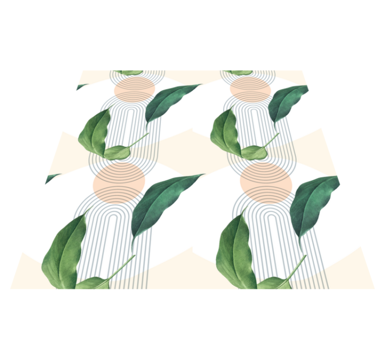 Lapiniai geometriniai raštai gamtos vinilinis kilimas - „Tenstickers“