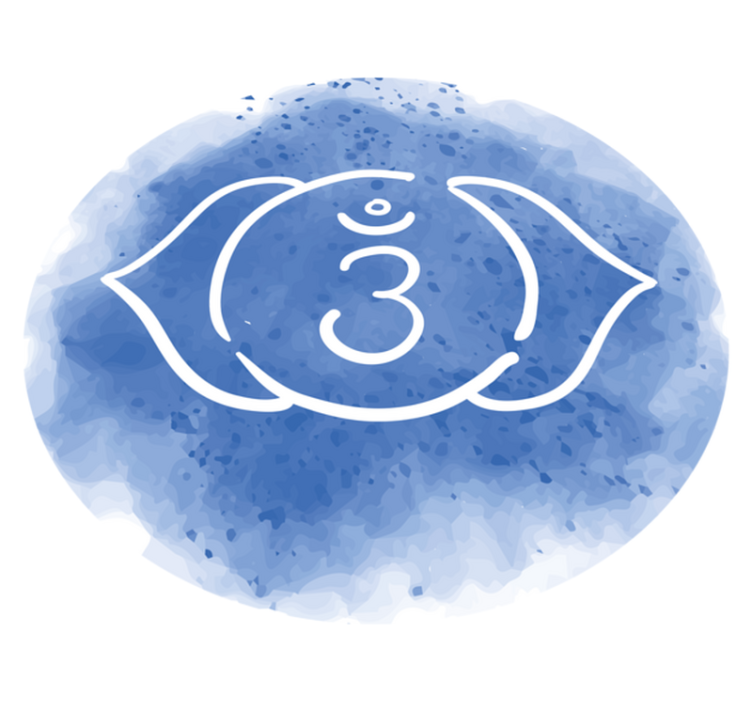 Raminantis mėlynas simbolis mandala kilimėlis - „Tenstickers“