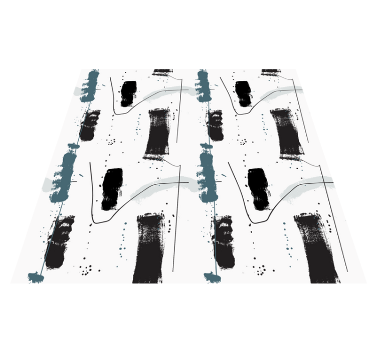 Linijinės abstrakčios formos minimalistinis kilima - „Tenstickers“