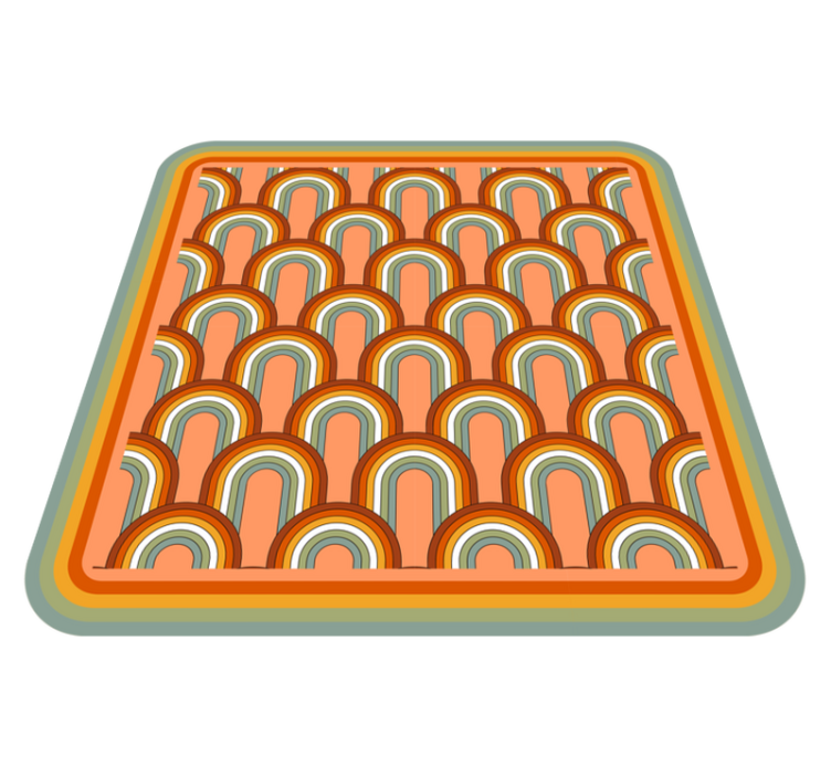 Spalvingi arkos raštai geometriniai kilimas - „Tenstickers“