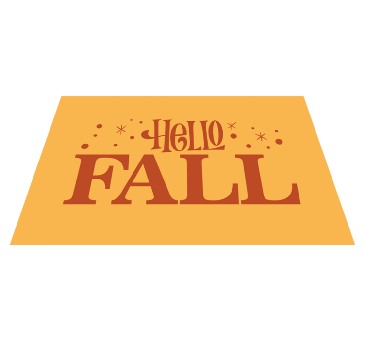 Sveikiname rudens nuotaikas vinilo kilimėlas su frazėmis - „Tenstickers“