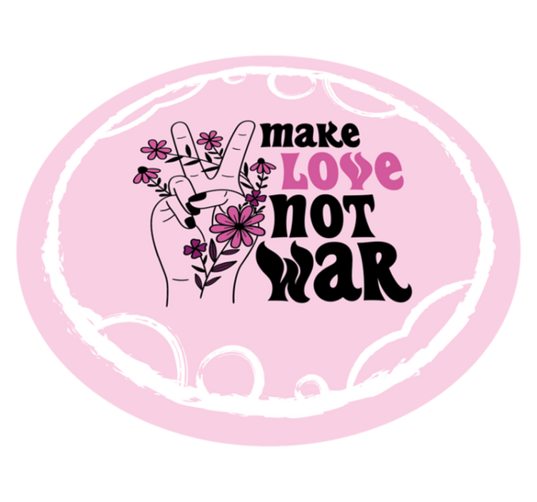 Taikios meilės žinutė vinilo kilimėlas su frazėmis - „Tenstickers“