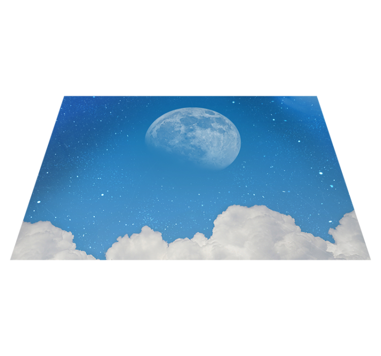Mažas mėnulio vaizdas į gamtą vinilo kilimas - „Tenstickers“
