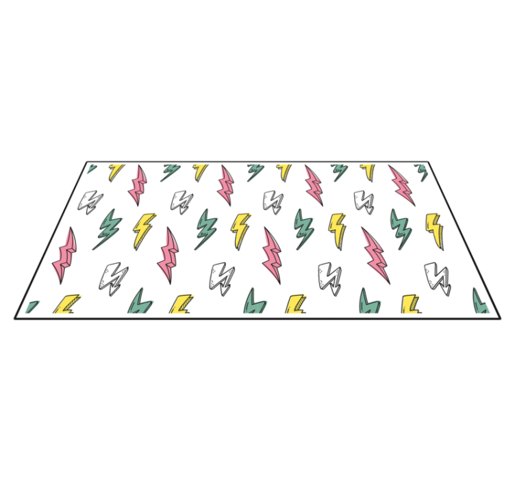 žaibo raštas žaidimų dizaino vinilo kilimėlis - „Tenstickers“