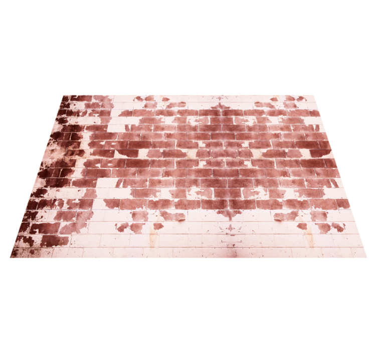 Raudonų ir baltų plytų dizaino akmens kilimasplytelės - „Tenstickers“