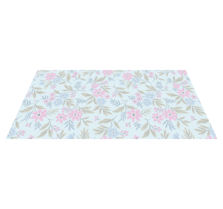Floral Pastel Design gėlių rašto kilimėlis - „Tenstickers“