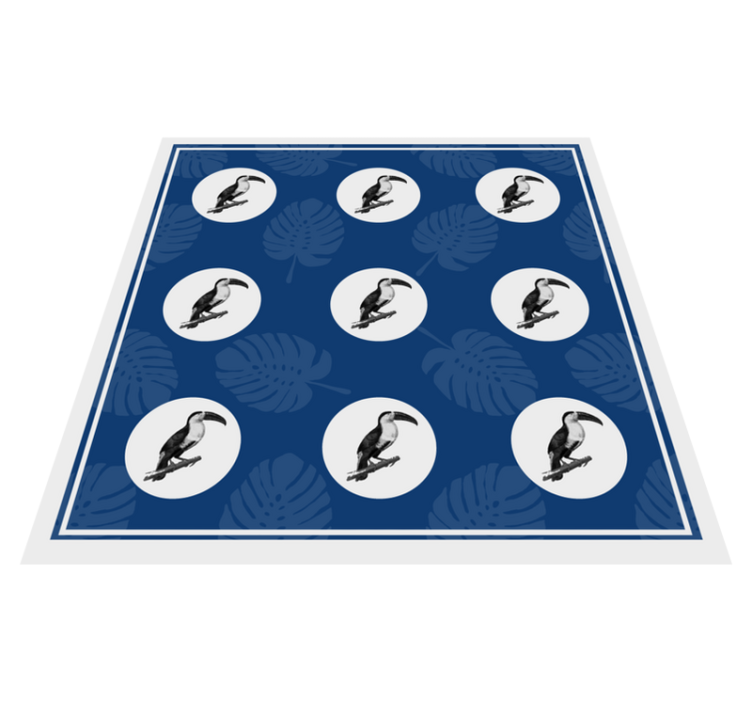 Atogrąžų tukanų raštas gyvūnų vinilo kilimėlis - „Tenstickers“