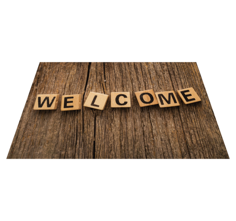 Medinė abėcėlė sveiki vinilo kilimėlas su frazėmis - „Tenstickers“