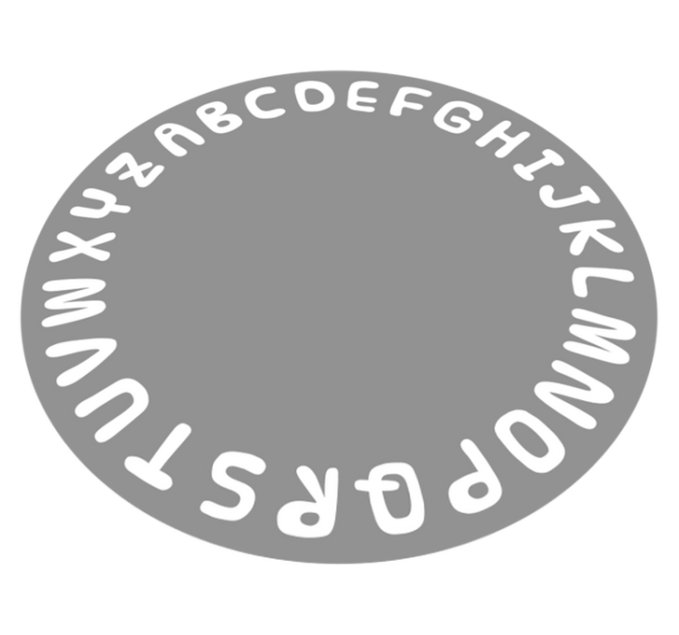 Abėcėlės ratas abėcėlinis kilimėlis - „Tenstickers“