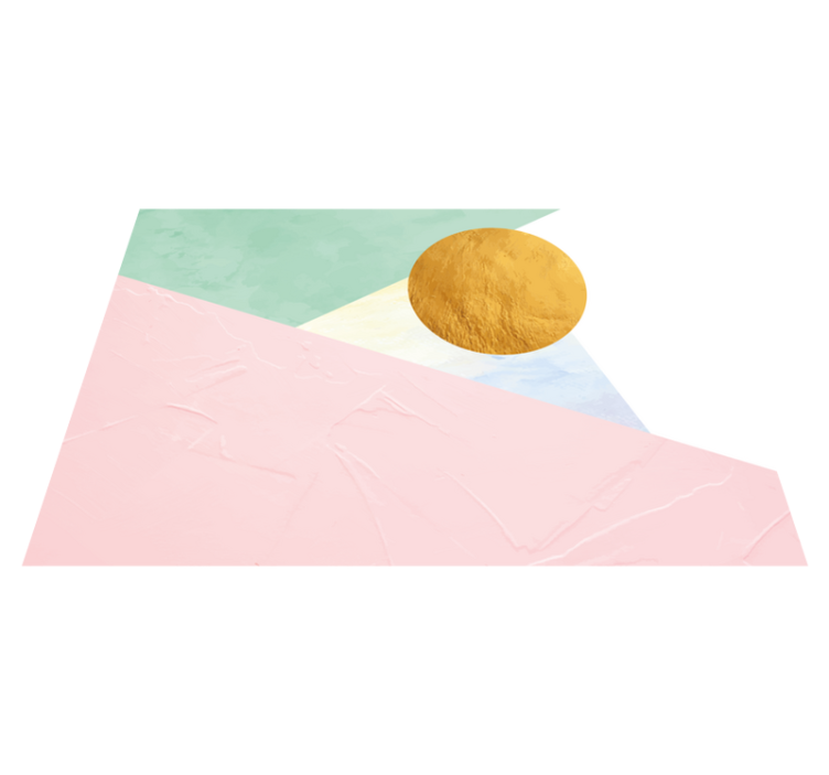 Geometrinės pastelinės formos geometriniai kilimas - „Tenstickers“