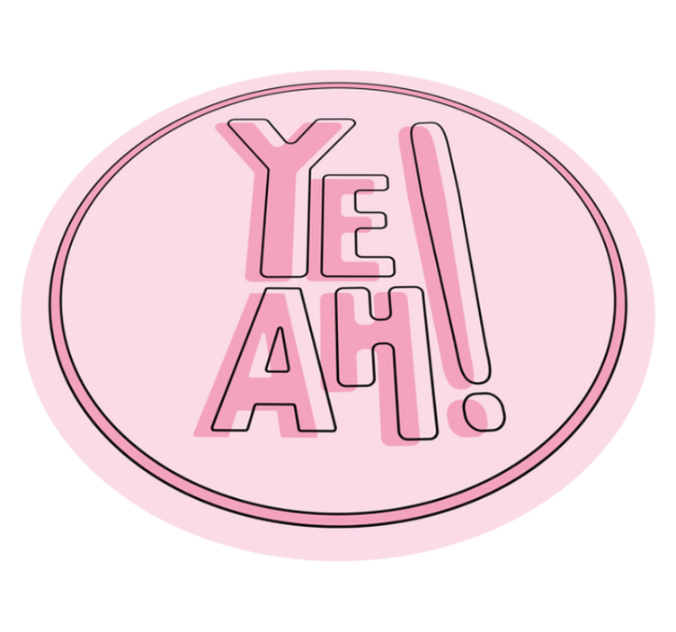 Išraiškingas teksto motyvas vinilo kilimėlas su frazėmis - „Tenstickers“