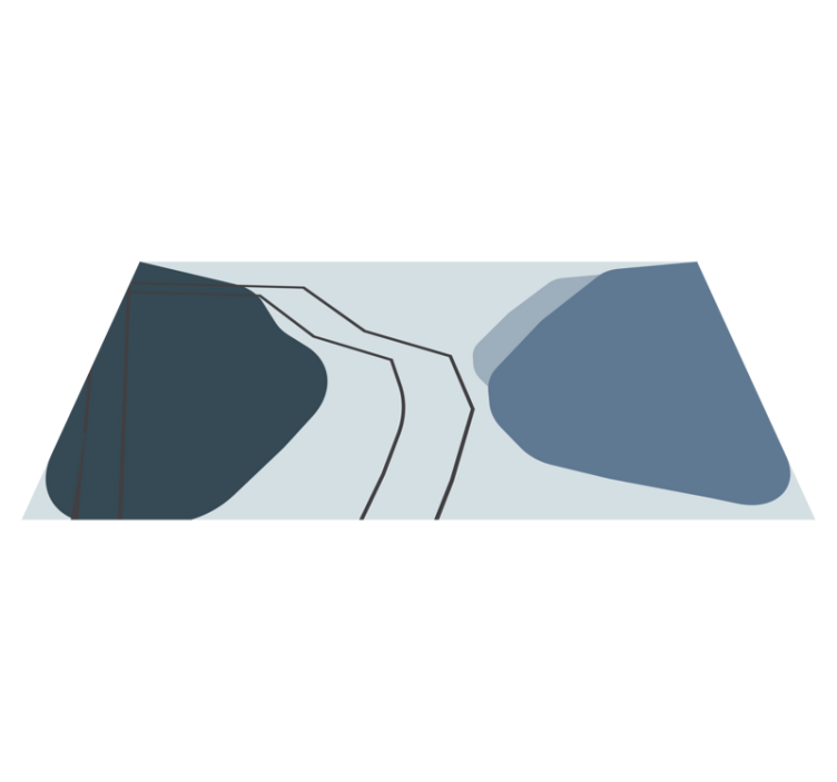 Abstrakčios kontūro linijos geometriniai kilimas - „Tenstickers“