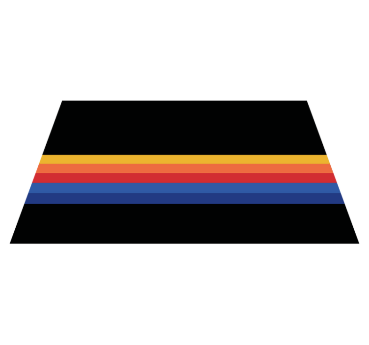 Minimalist Striped Accent dryžuotas vinilo kilimas - „Tenstickers“