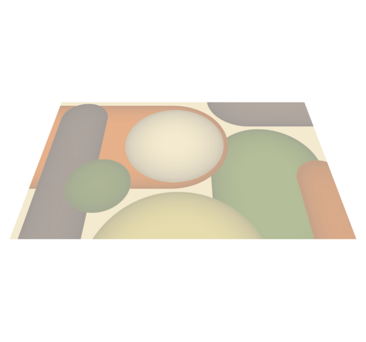 šiuolaikiniai apskriti raštai modernus vinilinis kilimas - „Tenstickers“