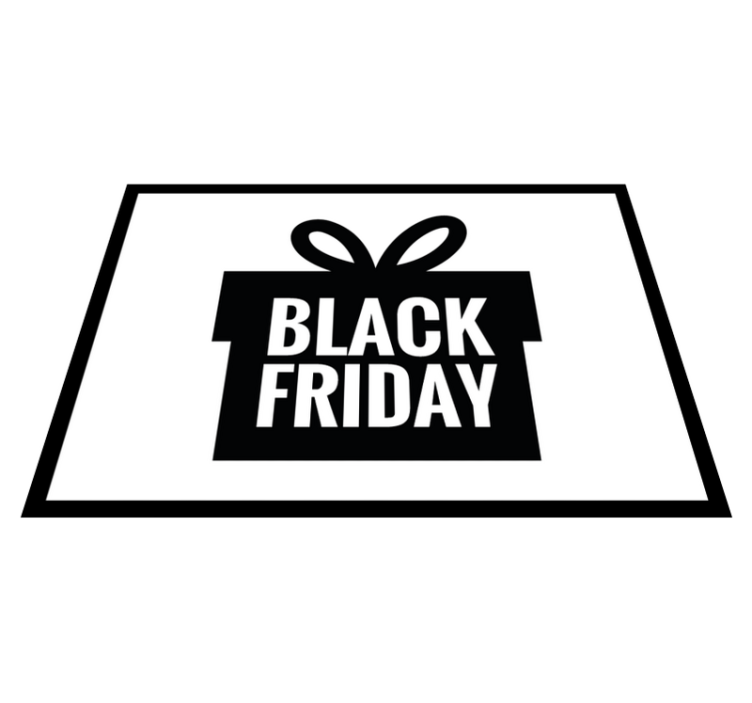 "Black Friday box""Juodosios penktadienio dėžutė" stačiakampis vi - „Tenstickers“