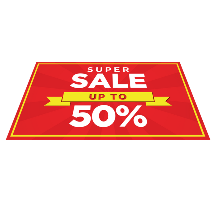 Individualizuotas nuolaidų išpardavimas raudonas kilimėlis - „Tenstickers“