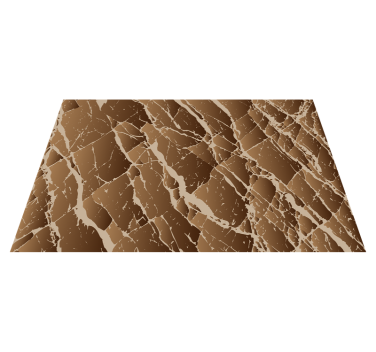 Rudo marmuro efektas valgomosios kambario kilimas - „Tenstickers“