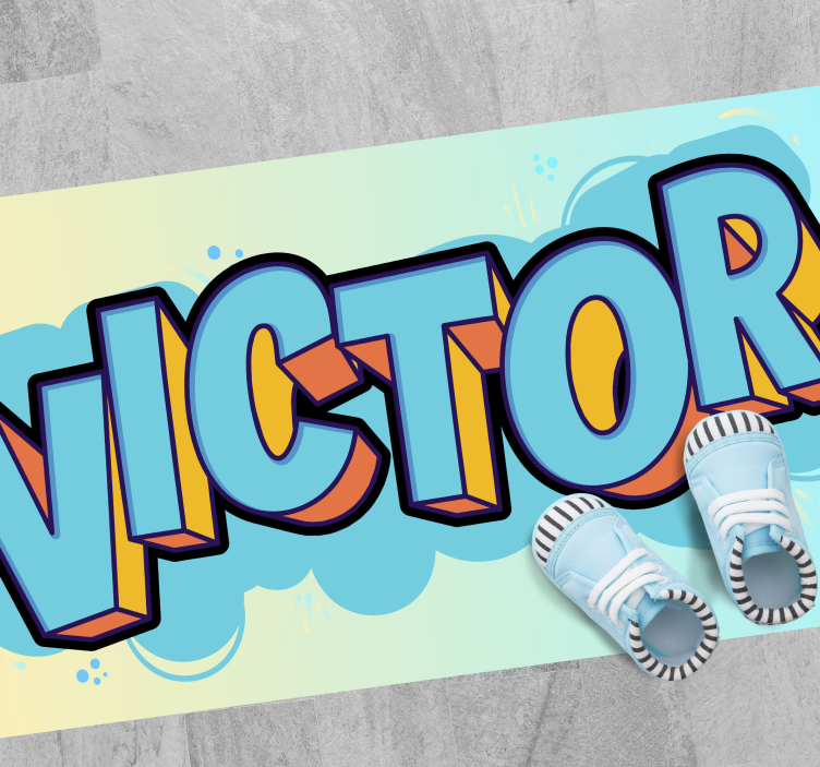 3d pritaikomas pavadinimas vinilo kilimas - „Tenstickers“