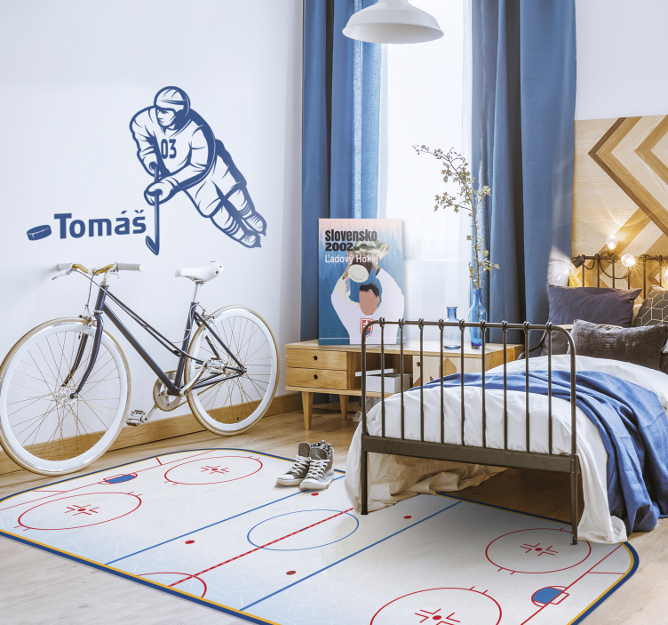 Ledo ritulio aikštelės žaidimų kilimėlis - „Tenstickers“