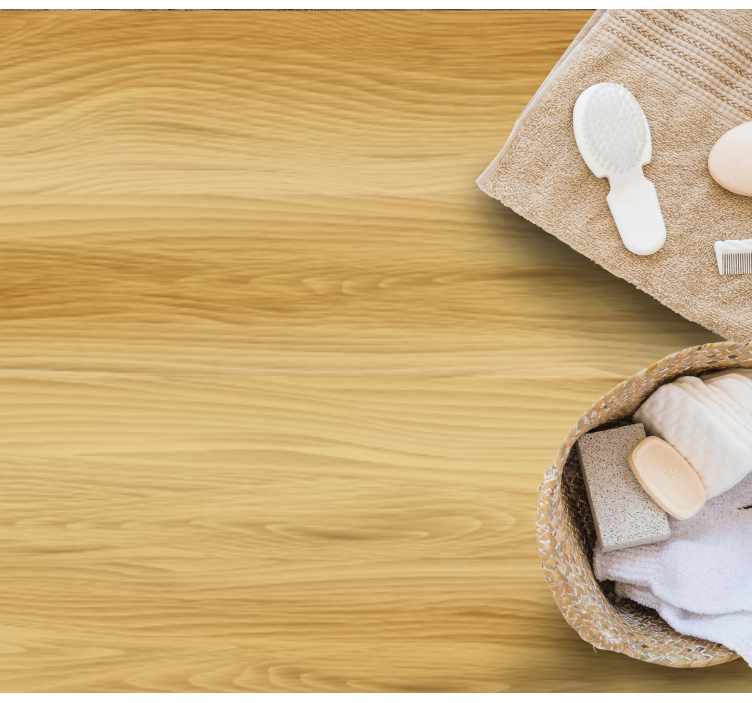 Realus medienos šviesios spalvos biuro vinilo kilimas - „Tenstickers“