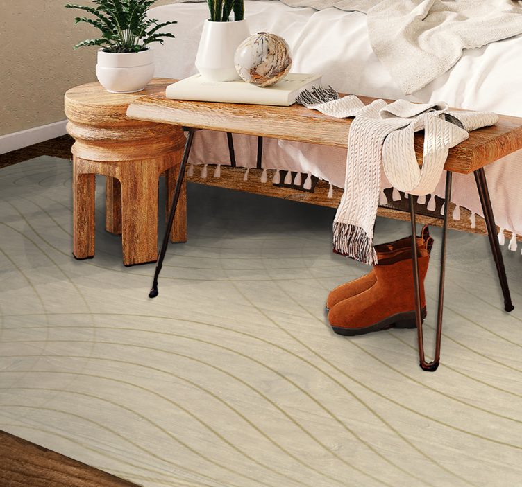 Tekančios linijos menas minimalistinis kilima - „Tenstickers“