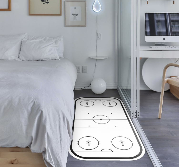 Ledo ritulio čiuožykla žaidimų dizaino vinilo kilimėlis - „Tenstickers“